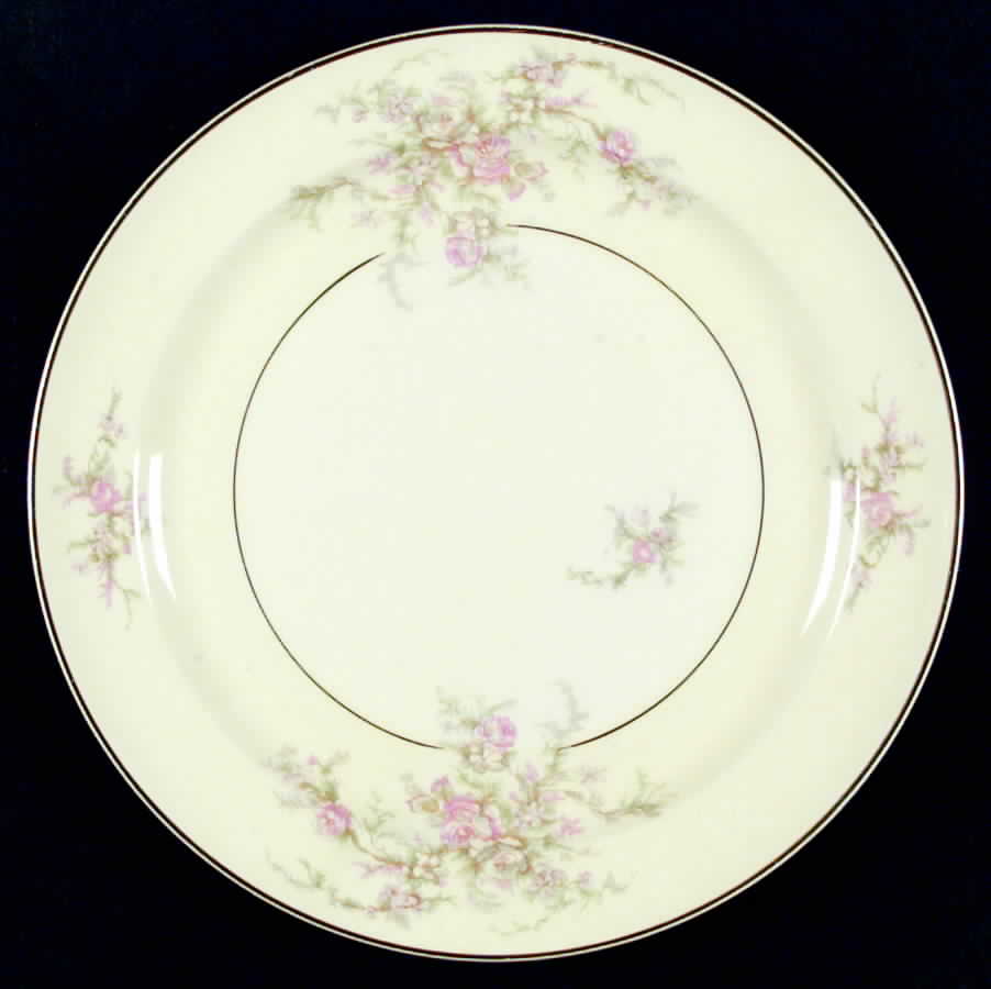 Moss Rose Dinner Plate by Taylor, Smith & Taylor (Ts&T)-1
