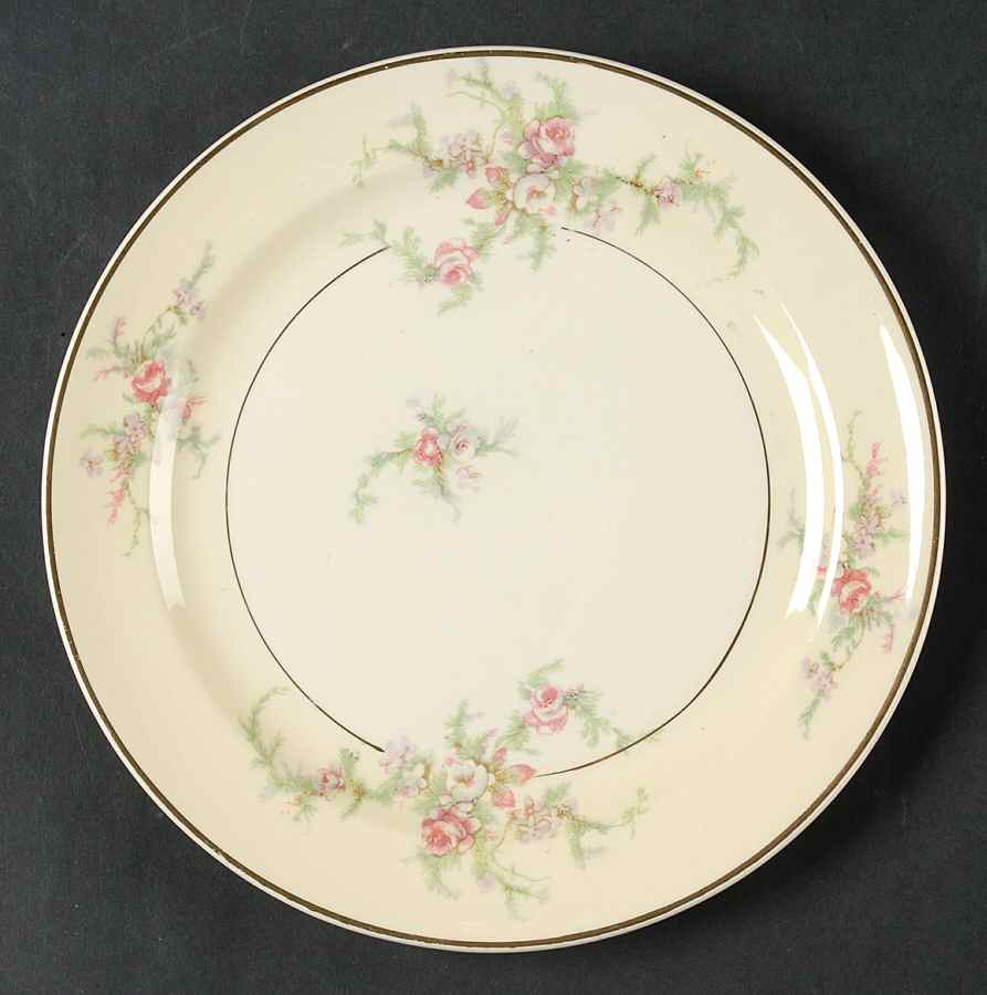 Moss Rose Dessert/Pie Plate by Taylor, Smith & Taylor (Ts&T)-1