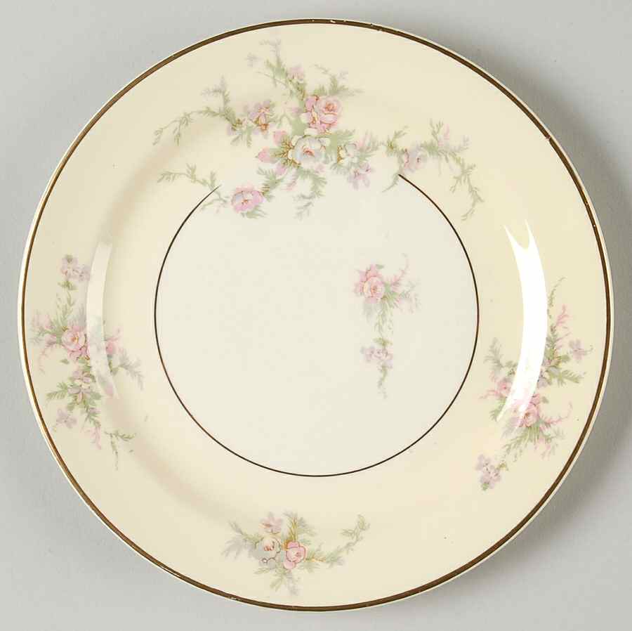 Moss Rose Bread & Butter Plate by Taylor, Smith & Taylor (Ts&T)-1