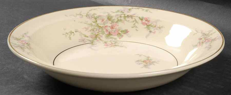 Moss Rose Rim Soup Bowl by Taylor, Smith & Taylor (Ts&T)-1