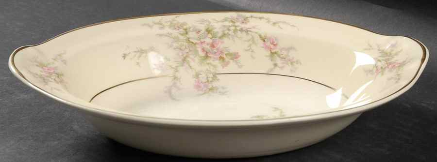 Moss Rose 9" Oval Vegetable Bowl by Taylor, Smith & Taylor (Ts&T)-1