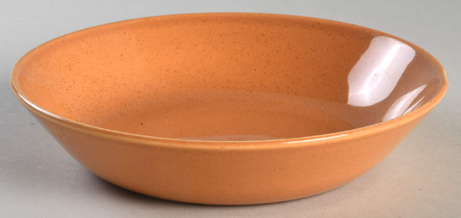 Pebbleford Burnt Orange Coupe Cereal Bowl by Taylor, Smith & Taylor (Ts&T)-1