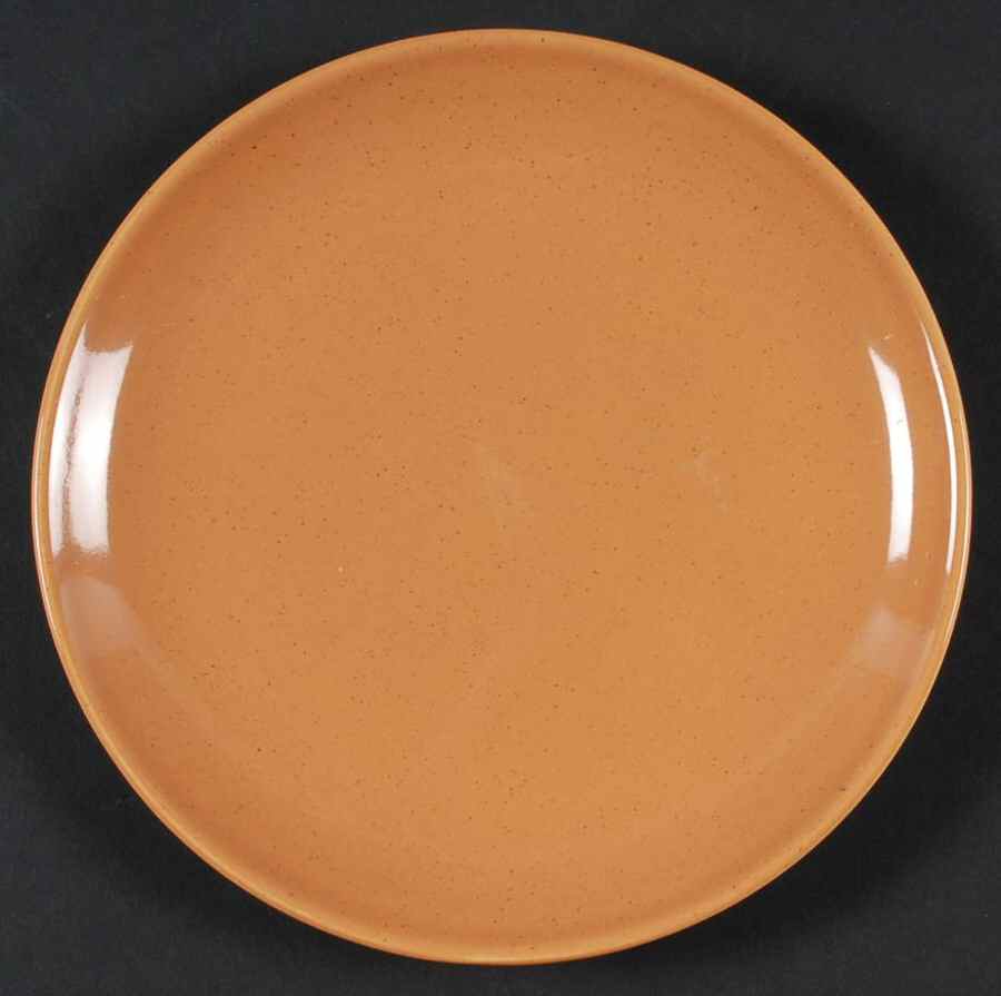 Pebbleford Burnt Orange Bread & Butter Plate by Taylor, Smith & Taylor (Ts&T)-1