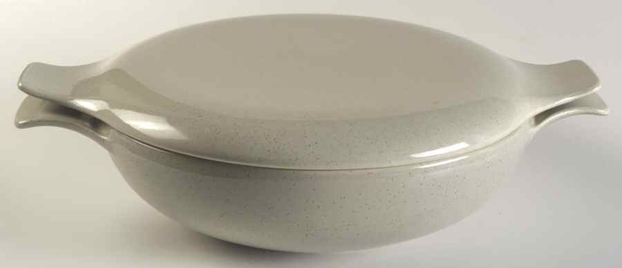 Pebbleford Granite (Green Brown) 1.75 Qt Round Covered Casserole by Taylor, Smith & Taylor (Ts&T)-1