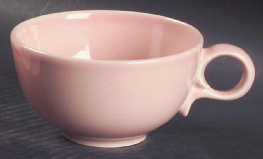 Pebbleford Pink Flat Cup by Taylor, Smith & Taylor (Ts&T)-1