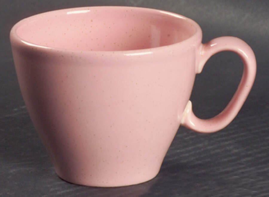 Pebbleford Pink Flat Cup by Taylor, Smith & Taylor (Ts&T)-1