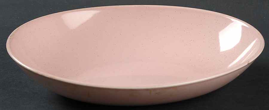 Pebbleford Pink 8" Oval Vegetable Bowl by Taylor, Smith & Taylor (Ts&T)-1