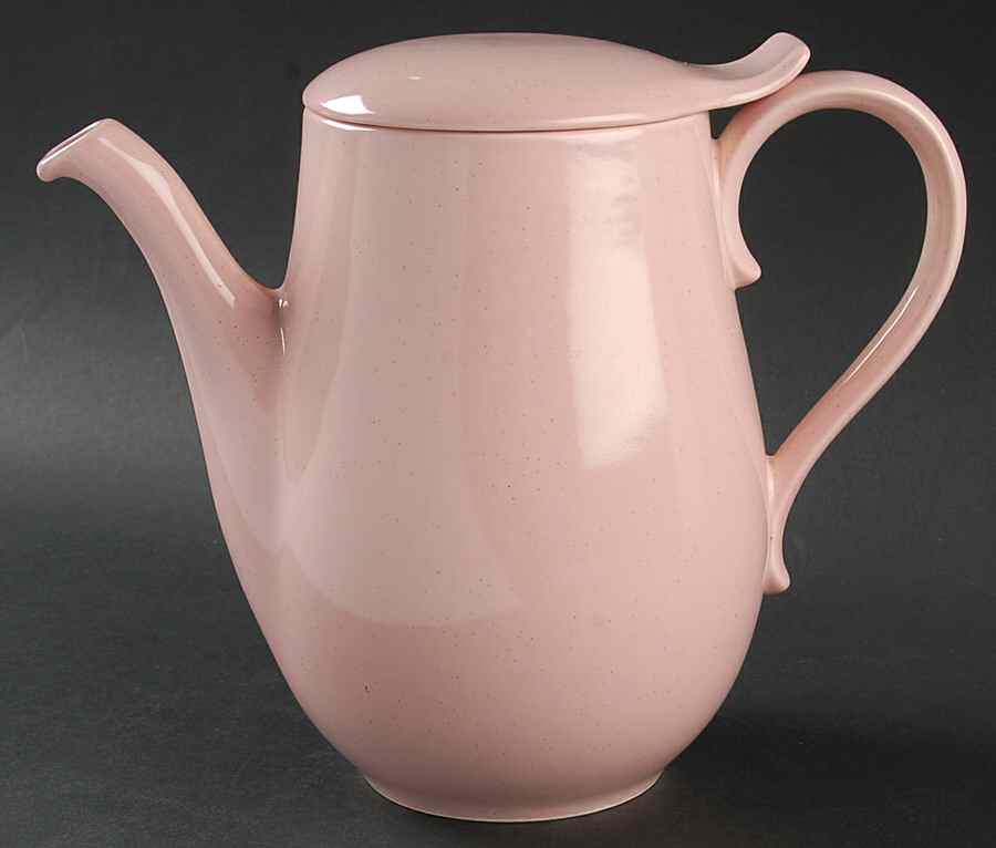 Pebbleford Pink Coffee Pot & Lid by Taylor, Smith & Taylor (Ts&T)-1