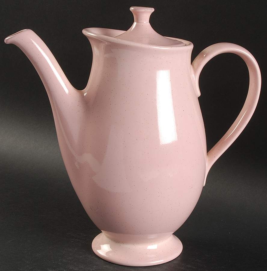 Pebbleford Pink Coffee Pot & Lid by Taylor, Smith & Taylor (Ts&T)-1