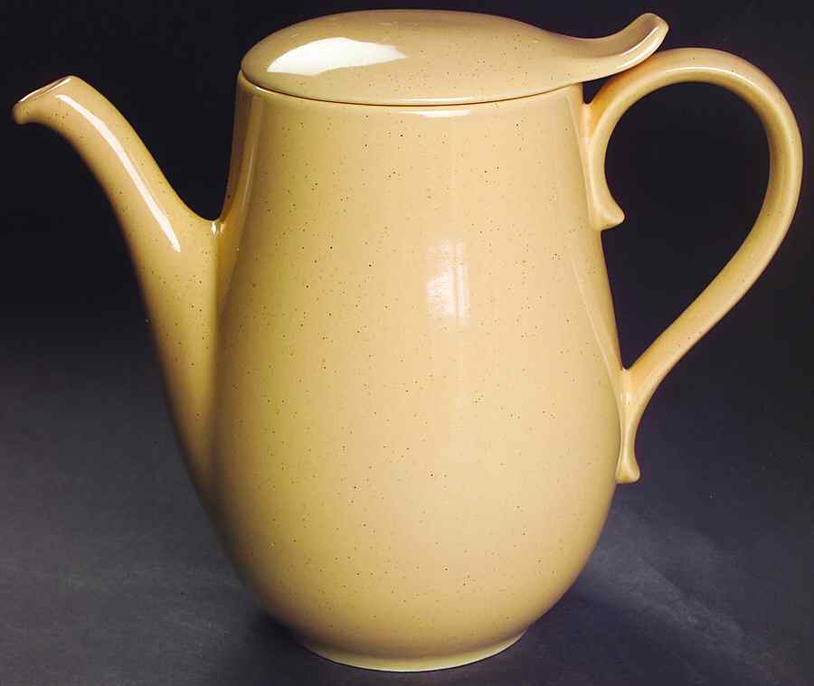 Pebbleford Sand Coffee Pot & Lid by Taylor, Smith & Taylor (Ts&T)-1