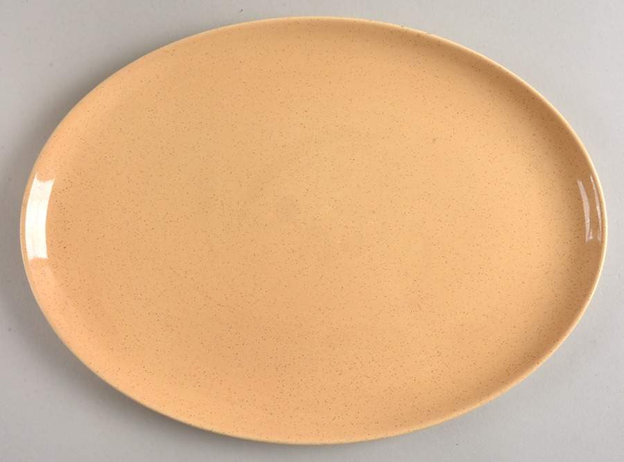 Pebbleford Sand 13" Oval Serving Platter by Taylor, Smith & Taylor (Ts&T)-1