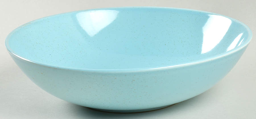 Pebbleford Turquoise 9" Round Vegetable Bowl by Taylor, Smith & Taylor (Ts&T)-1