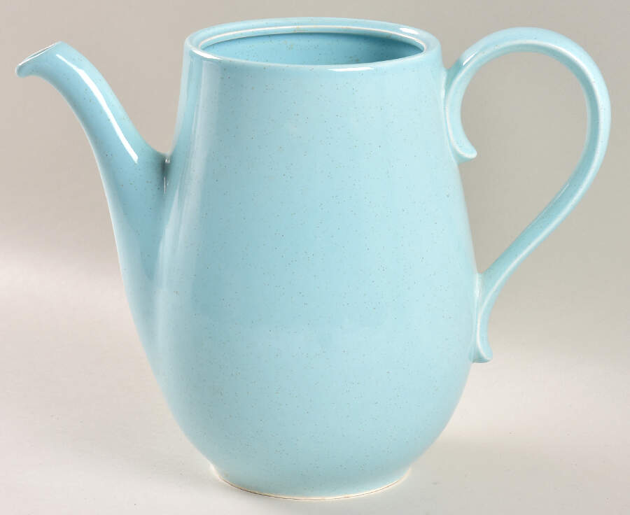 Pebbleford Turquoise Coffee Pot No Lid by Taylor, Smith & Taylor (Ts&T)-1