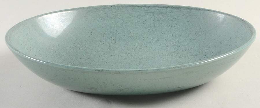 Pebbleford Teal Green 8" Oval Vegetable Bowl by Taylor, Smith & Taylor (Ts&T)-1