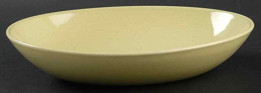 Pebbleford Sunburst Yellow 8" Oval Vegetable Bowl by Taylor, Smith & Taylor (Ts&T)-1