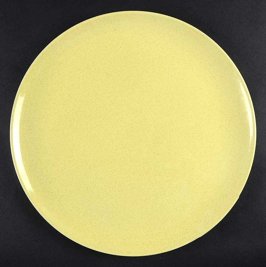 Pebbleford Sunburst Yellow 13" Chop Plate (Round Platter) by Taylor, Smith & Taylor (Ts&T)-1