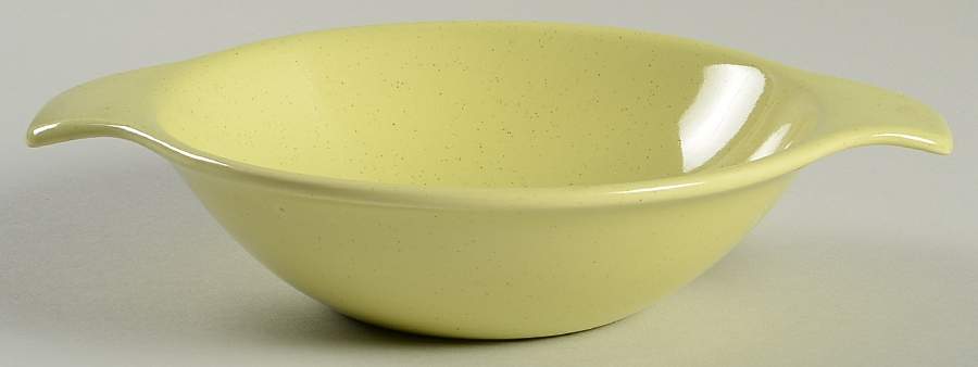 Pebbleford Sunburst Yellow Lugged Cereal Bowl by Taylor, Smith & Taylor (Ts&T)-1