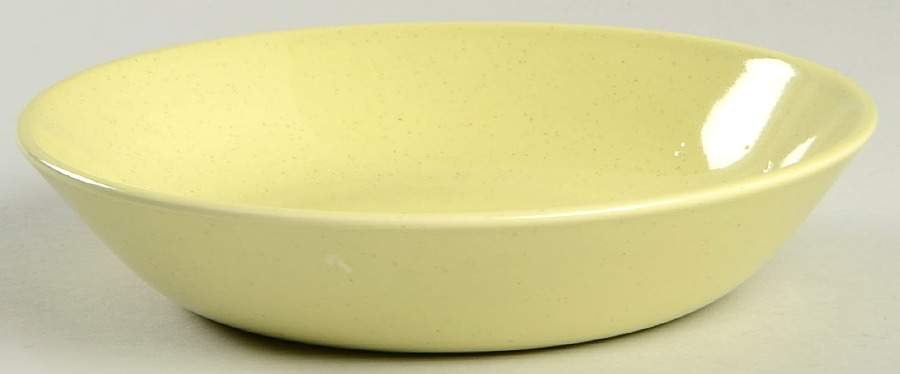Pebbleford Sunburst Yellow Coupe Soup Bowl by Taylor, Smith & Taylor (Ts&T)-1