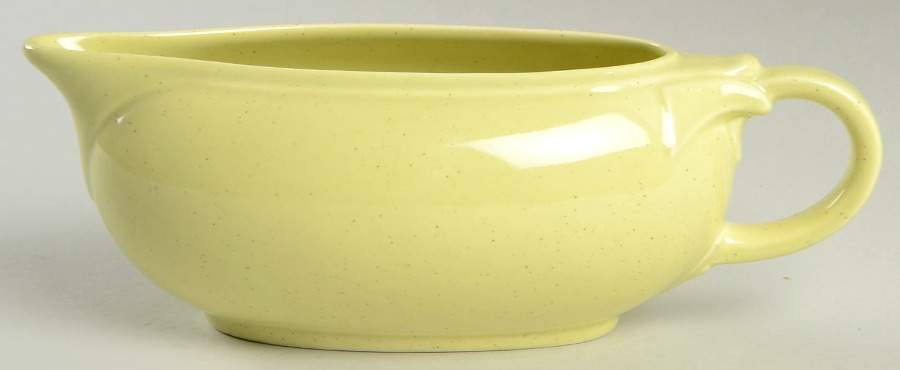 Pebbleford Sunburst Yellow Open Sauce Boat by Taylor, Smith & Taylor (Ts&T)-1