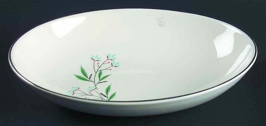 Petal Lane 8" Oval Vegetable Bowl by Taylor, Smith & Taylor (Ts&T)-1