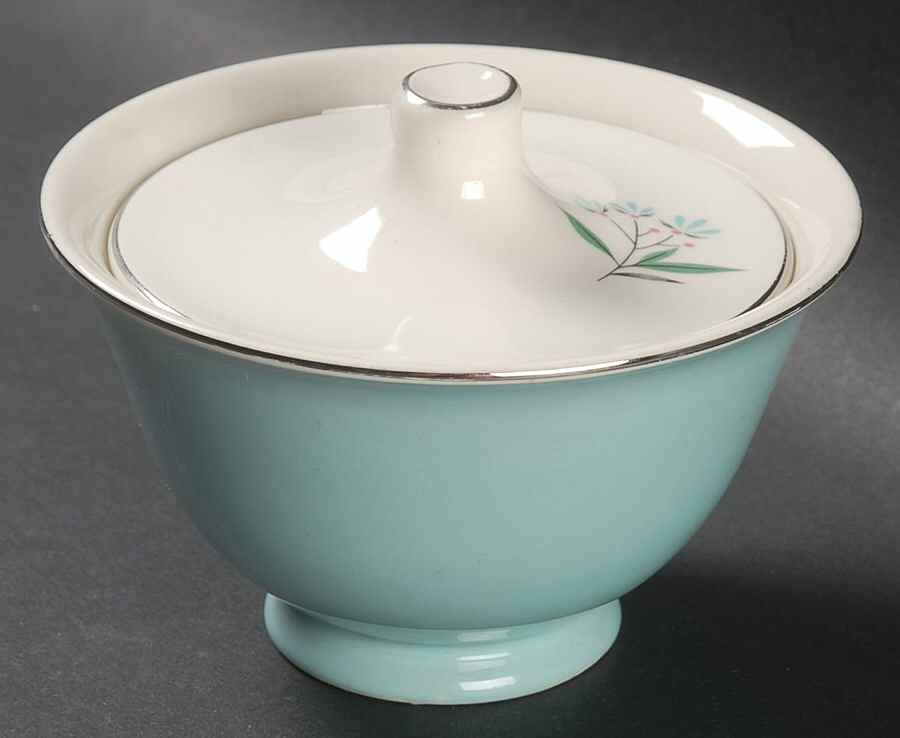 Petal Lane Sugar Bowl & Lid by Taylor, Smith & Taylor (Ts&T)-1