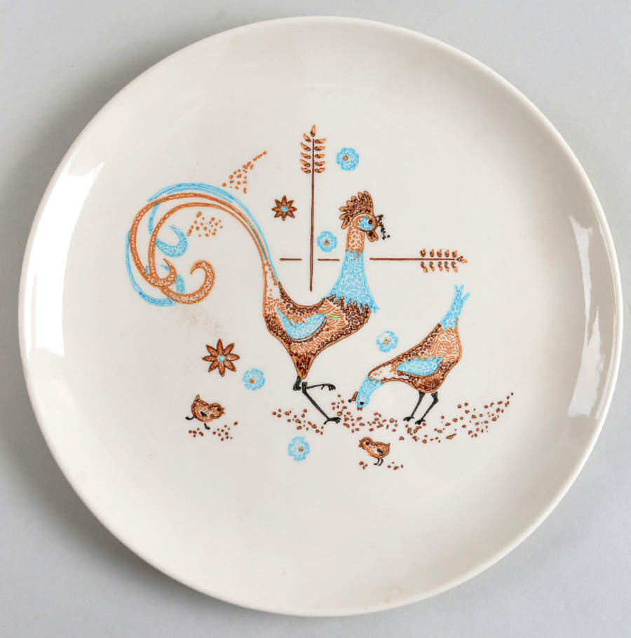 Peppermint Roo Salad Plate by Taylor, Smith & Taylor (Ts&T)-1
