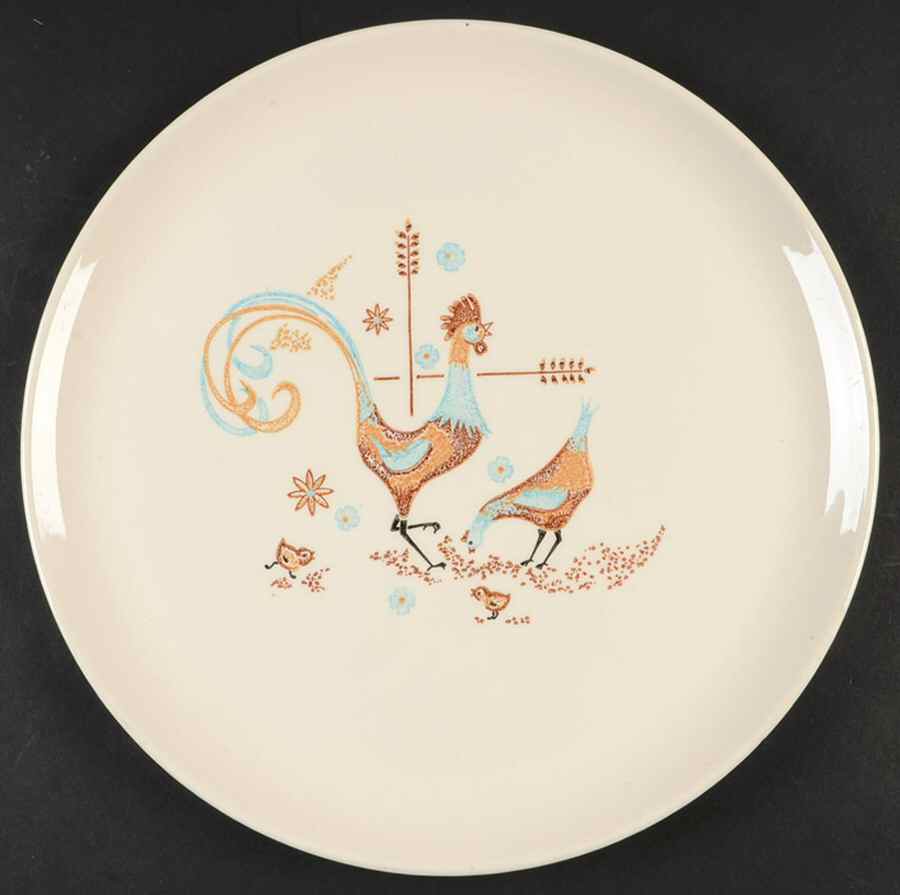 Peppermint Roo 11" Chop Plate (Round Platter) by Taylor, Smith & Taylor (Ts&T)-1