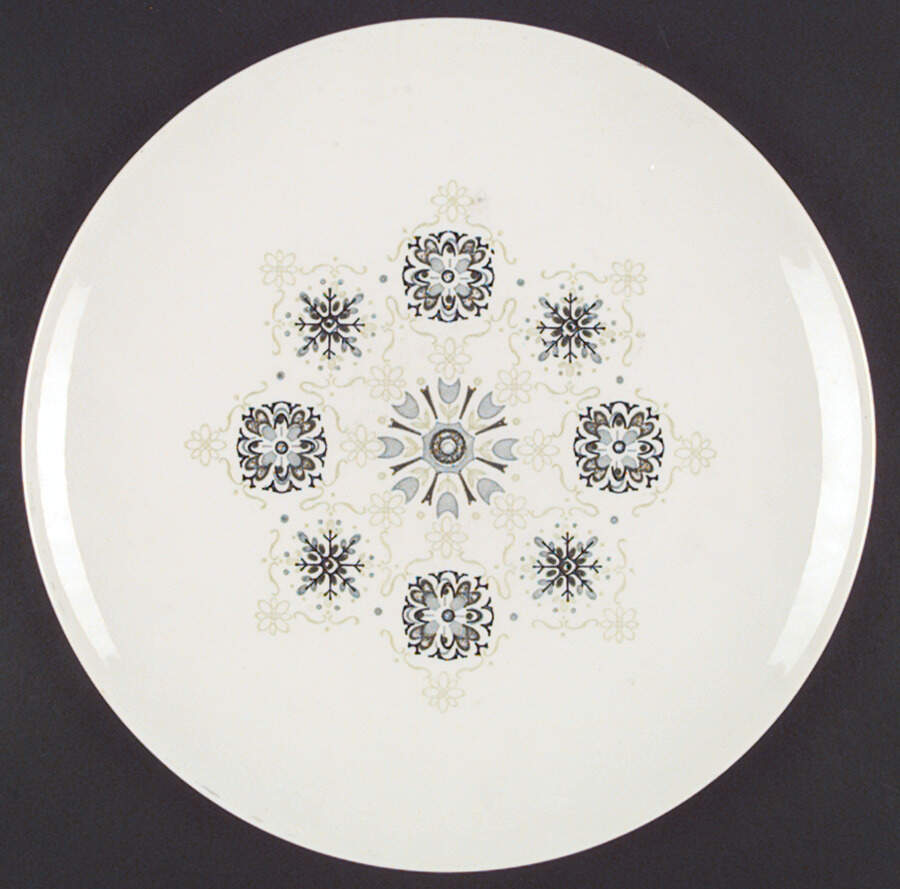 Pilgrims Lace 12" Chop Plate (Round Platter) by Taylor, Smith & Taylor (Ts&T)-1
