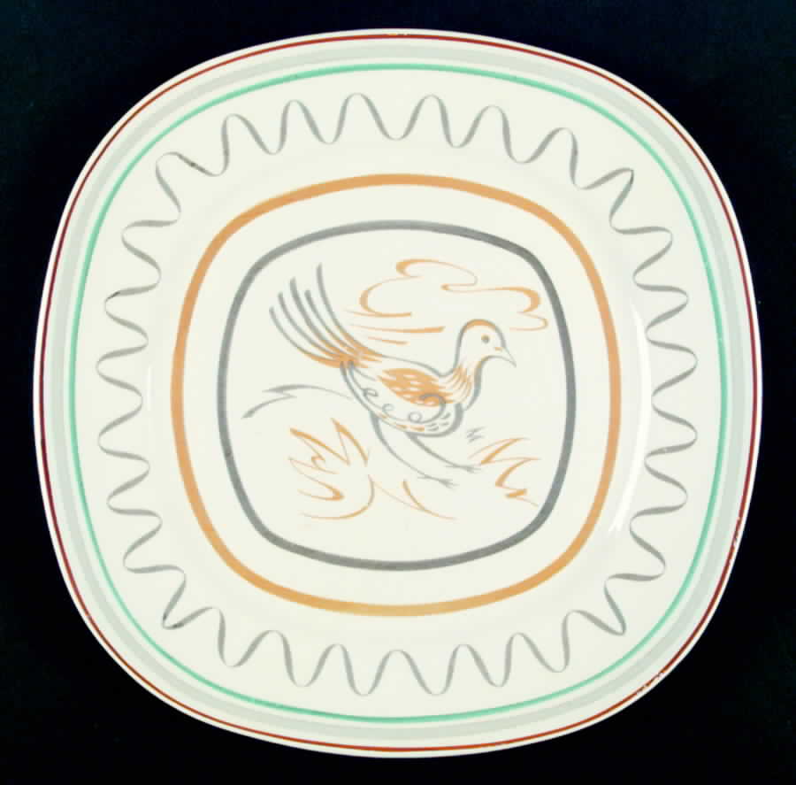 Prairie Chicken Dinner Plate by Taylor, Smith & Taylor (Ts&T)-1
