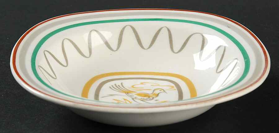 Prairie Chicken Rim Fruit/Dessert (Sauce) Bowl by Taylor, Smith & Taylor (Ts&T)-1