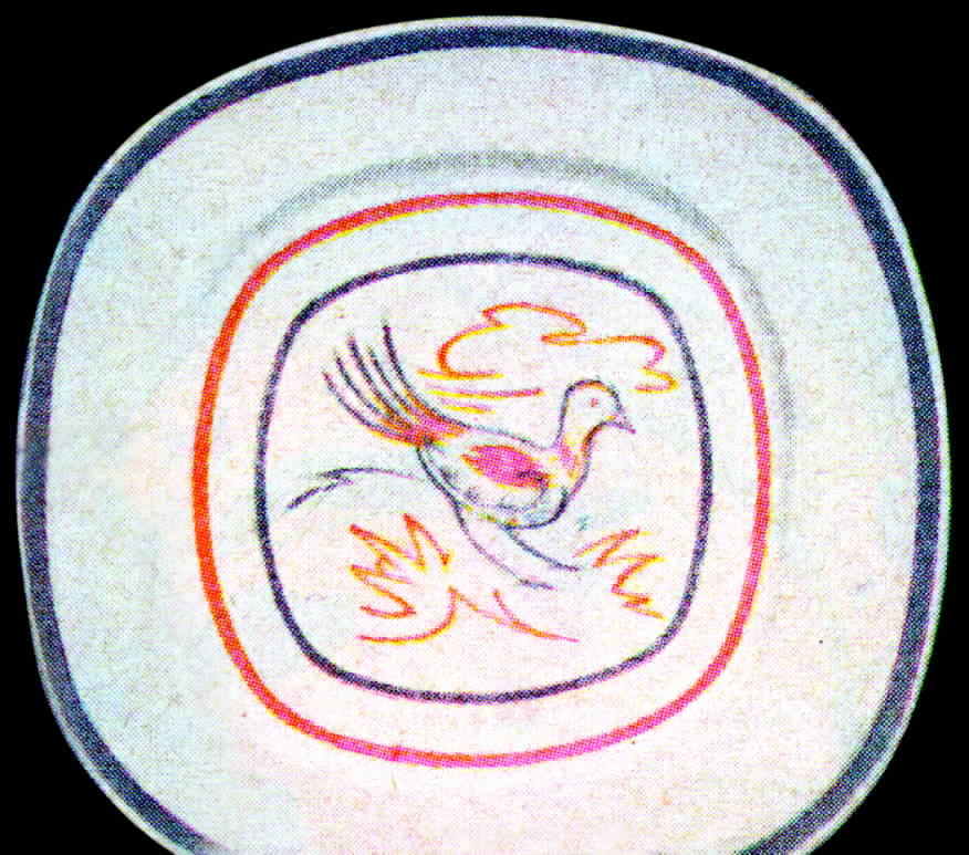 Prairie Pheasant Dinner Plate by Taylor, Smith & Taylor (Ts&T)-1