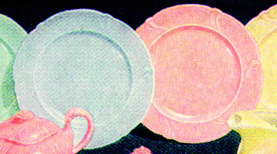 Rainbow Pink Dinner Plate by Taylor, Smith & Taylor (Ts&T)-1