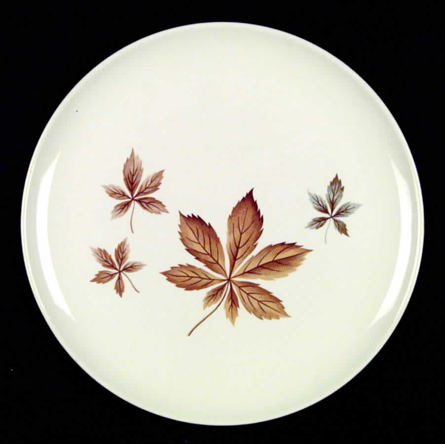 Random Leaves Dinner Plate by Taylor, Smith & Taylor (Ts&T)-1