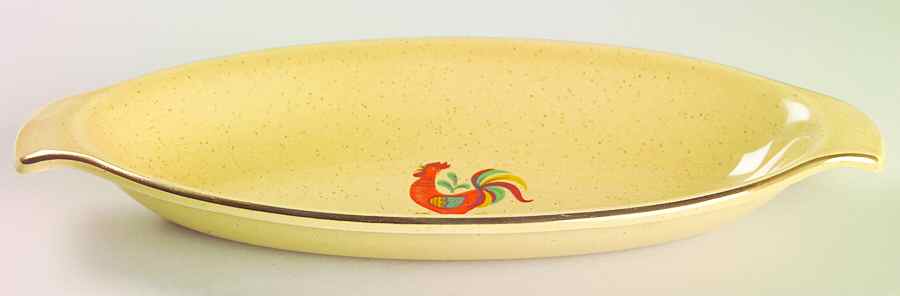 Reveille (Gold Trim) Pickle Dish by Taylor, Smith & Taylor (Ts&T)-1