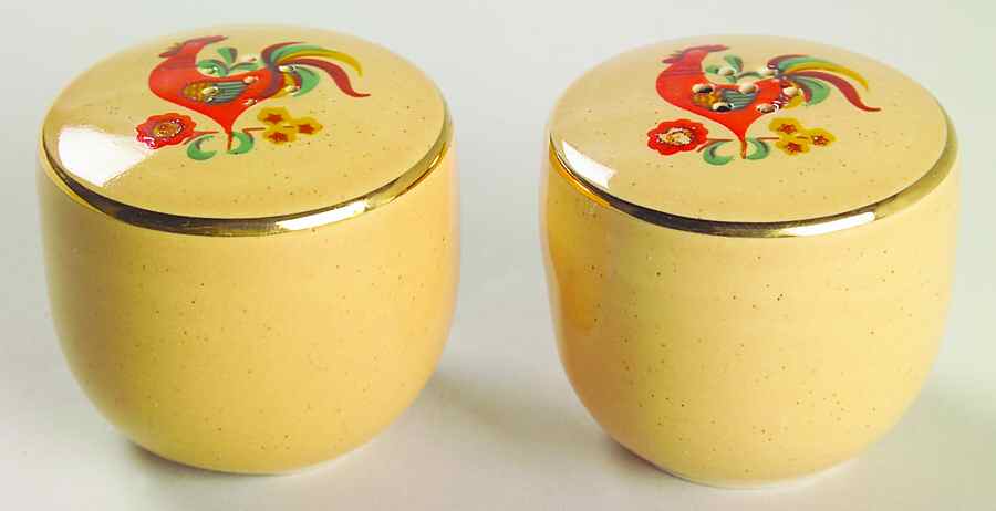 Reveille (Gold Trim) Salt & Pepper Set by Taylor, Smith & Taylor (Ts&T)-1