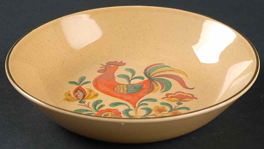 Reveille (Gold Trim) Coupe Soup Bowl by Taylor, Smith & Taylor (Ts&T)-1
