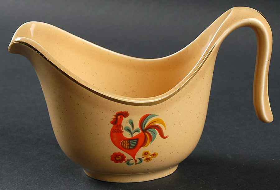 Reveille (Gold Trim) Gravy Boat by Taylor, Smith & Taylor (Ts&T)-1