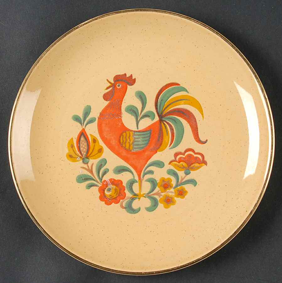 Reveille (Gold Trim) Bread & Butter Plate by Taylor, Smith & Taylor (Ts&T)-1