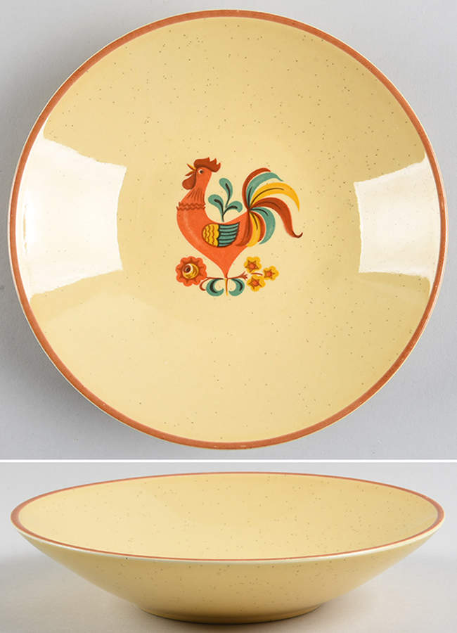 Reveille (Red Trim) Coupe Soup Bowl by Taylor, Smith & Taylor (Ts&T)-1