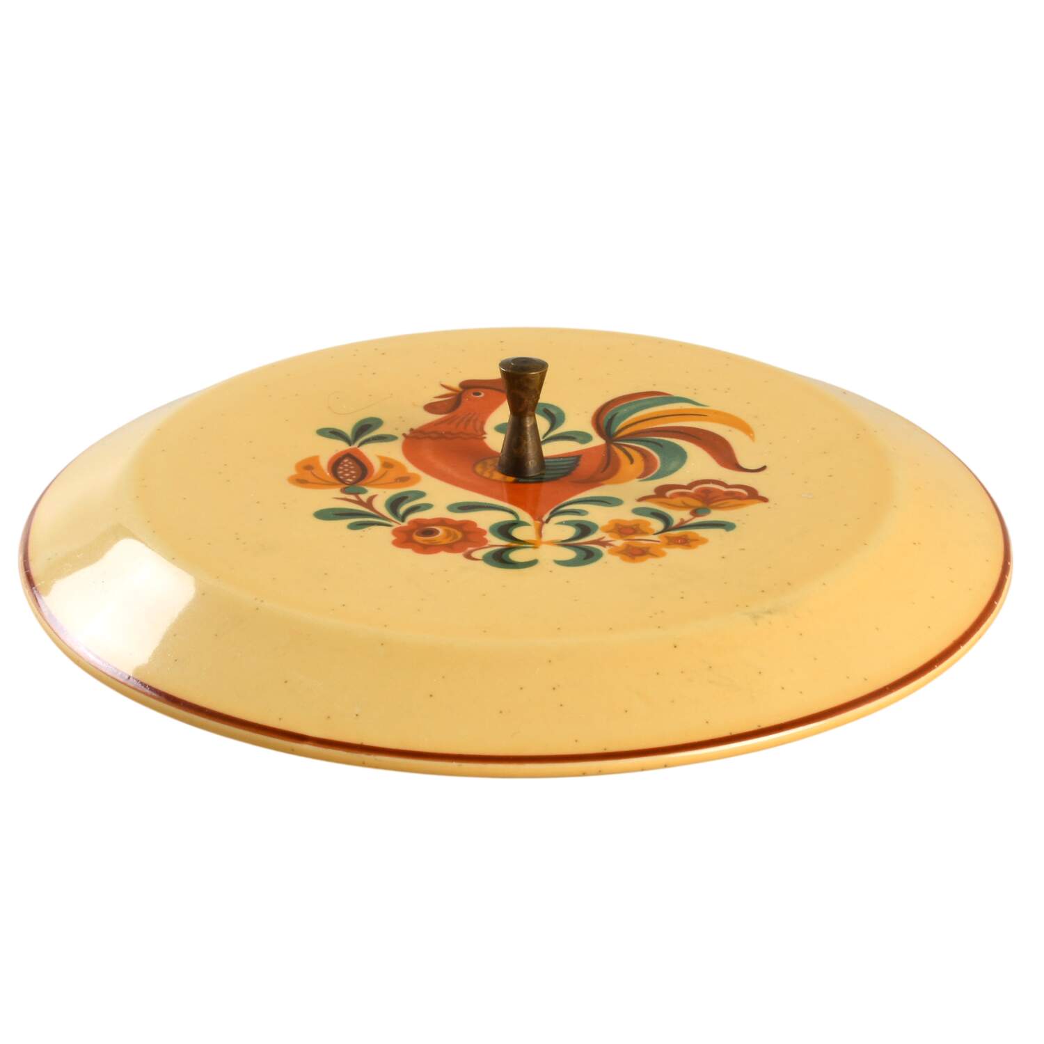 Reveille (Red Trim) Lid for 1 Qt Round Casserole by Taylor, Smith & Taylor (Ts&T)-1