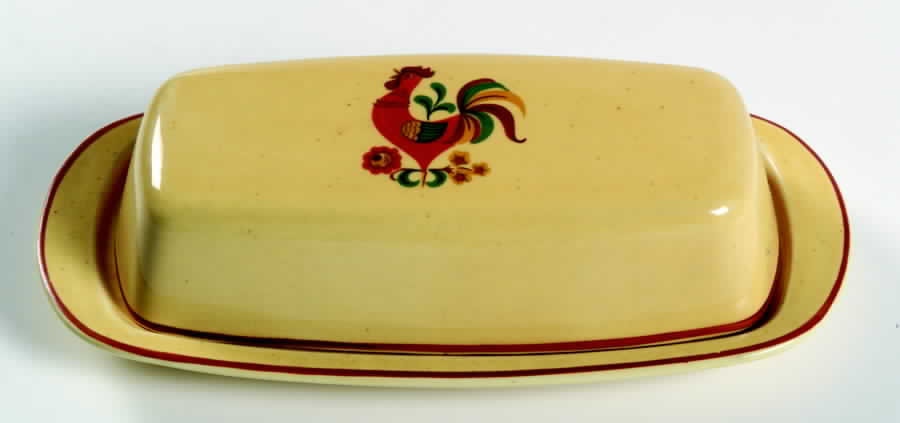Reveille (Red Trim) 1/4 Lb Covered Butter by Taylor, Smith & Taylor (Ts&T)-1