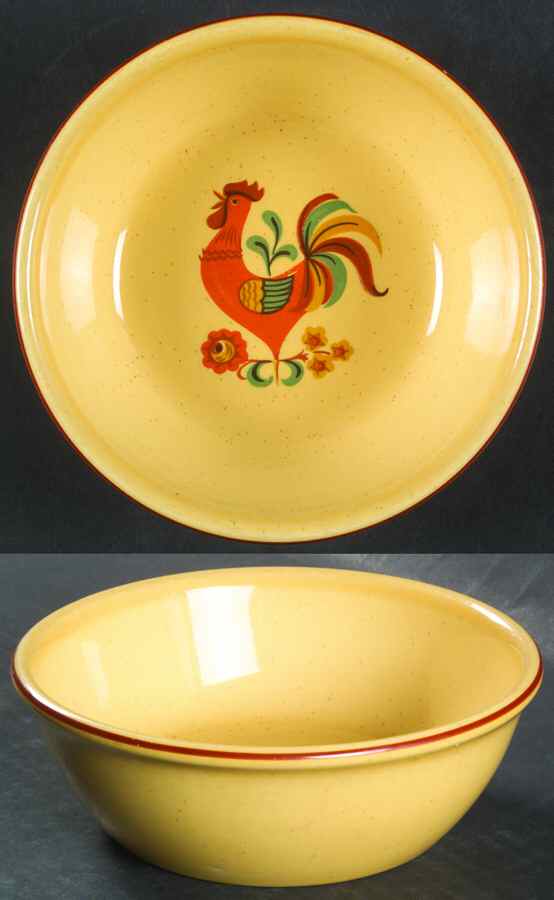 Reveille (Red Trim) Coupe Cereal Bowl by Taylor, Smith & Taylor (Ts&T)-1