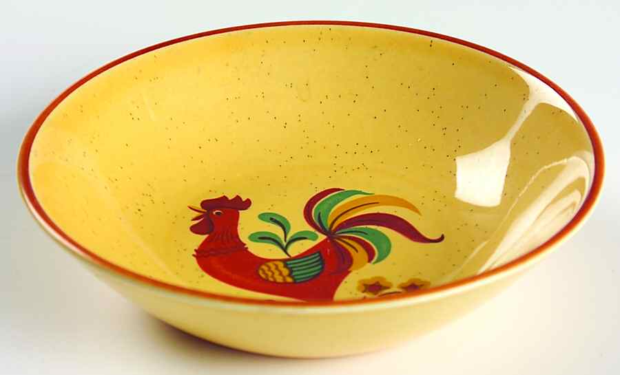 Reveille (Red Trim) Fruit/Dessert (Sauce) Bowl by Taylor, Smith & Taylor (Ts&T)-1