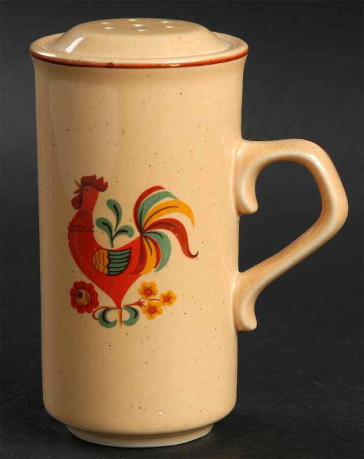 Reveille (Red Trim) Stove Top Pepper Shaker by Taylor, Smith & Taylor (Ts&T)-1