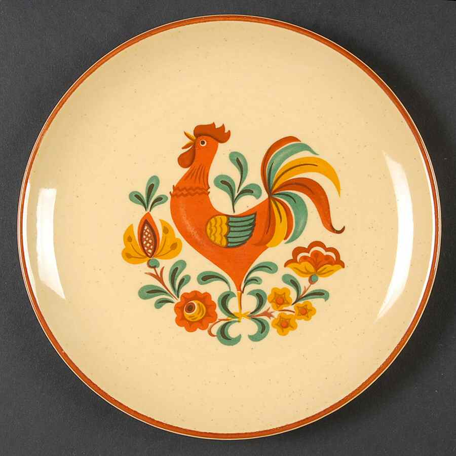 Reveille (Red Trim) Bread & Butter Plate by Taylor, Smith & Taylor (Ts&T)-1
