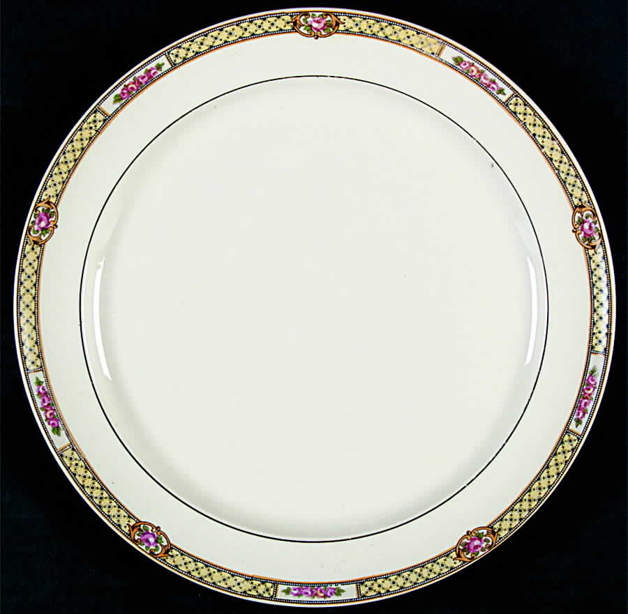 Rose Lattice Dinner Plate by Taylor, Smith & Taylor (Ts&T)-1