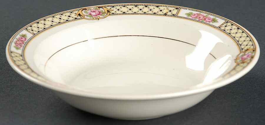Rose Lattice Fruit/Dessert (Sauce) Bowl by Taylor, Smith & Taylor (Ts&T)-1