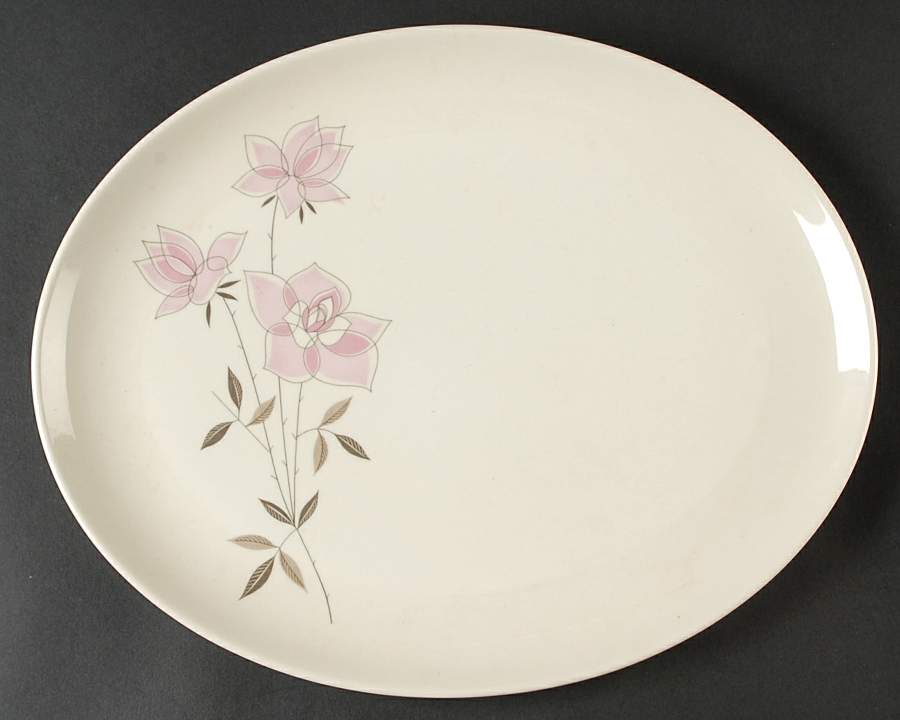 Rose Sachet 13" Oval Serving Platter by Taylor, Smith & Taylor (Ts&T)-1