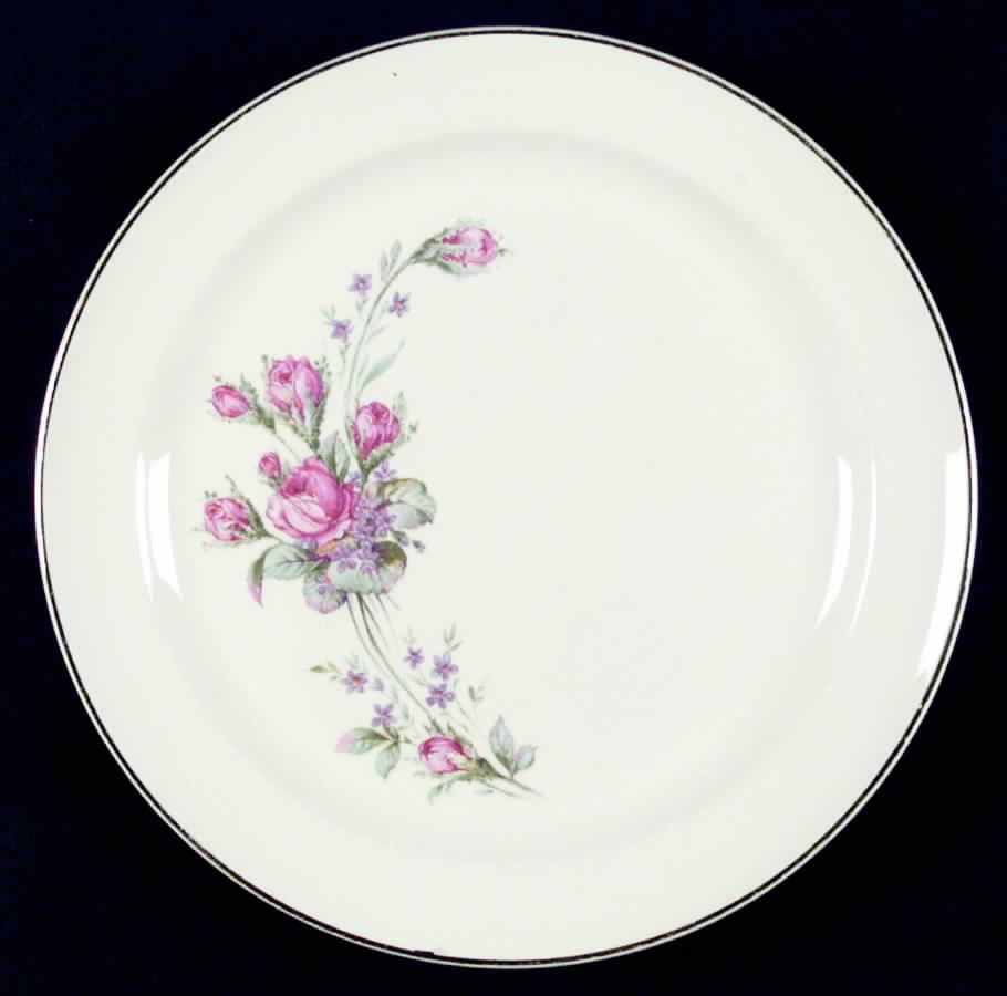 Roses Dinner Plate by Taylor, Smith & Taylor (Ts&T)-1