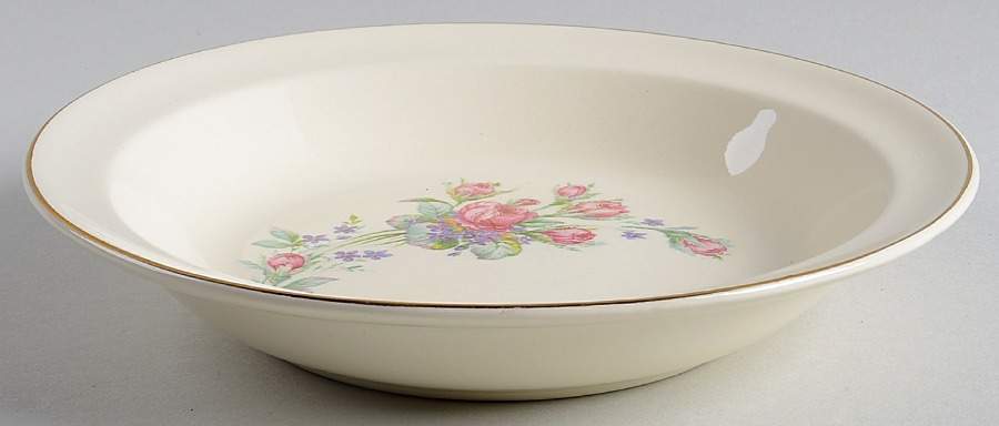 Roses Rim Soup Bowl by Taylor, Smith & Taylor (Ts&T)-1
